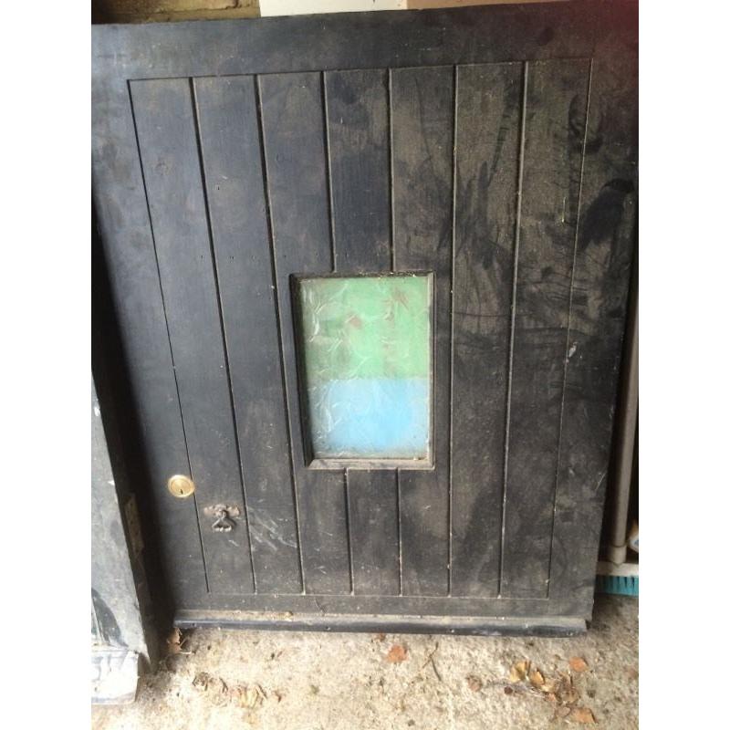 Exterior wooden door