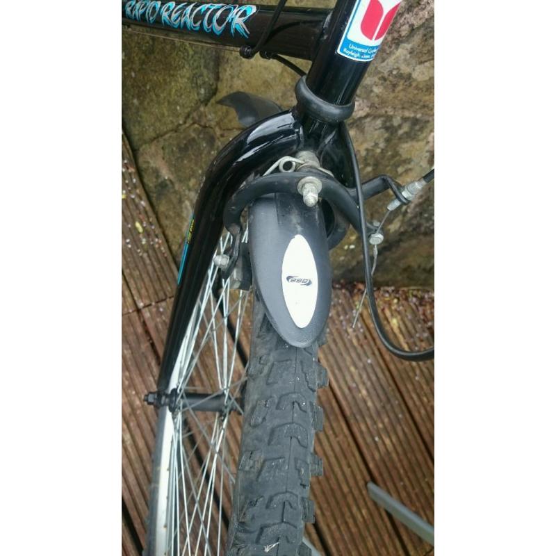 Mountain bike good working order with mudguards