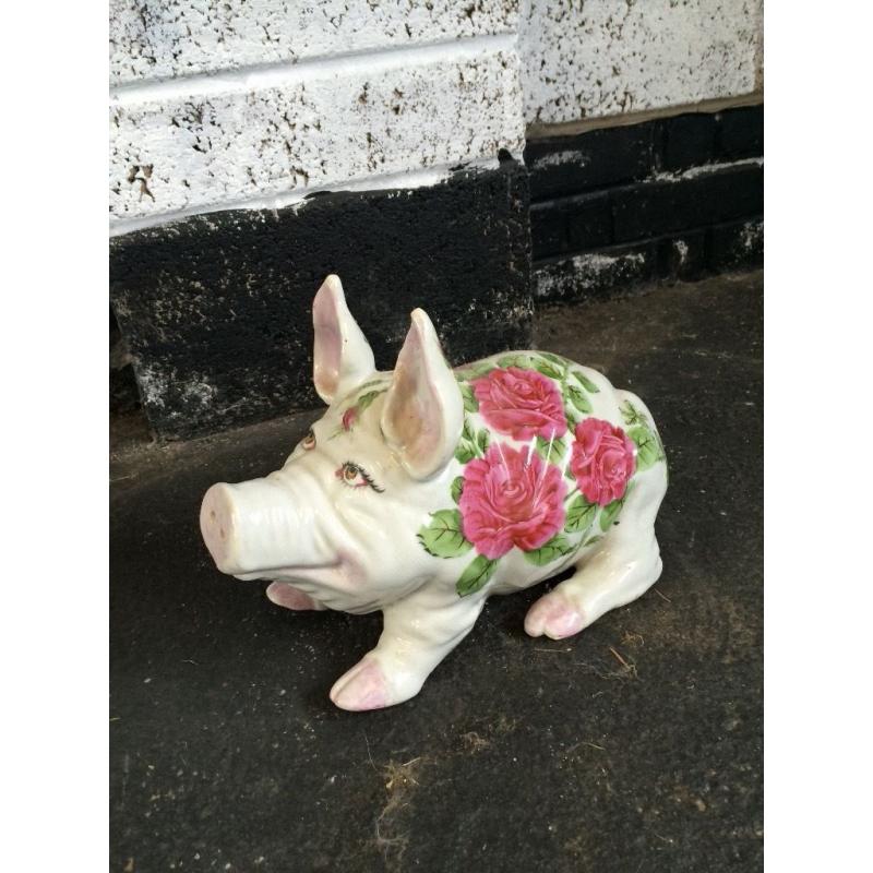 Large Ceramic Pig Ornament