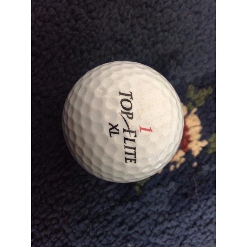 18 XL Extra Long Top Flite High Trajectory golf balls, in original packaging