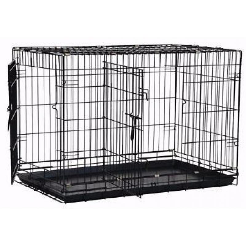 Double door dog cage ( large)
