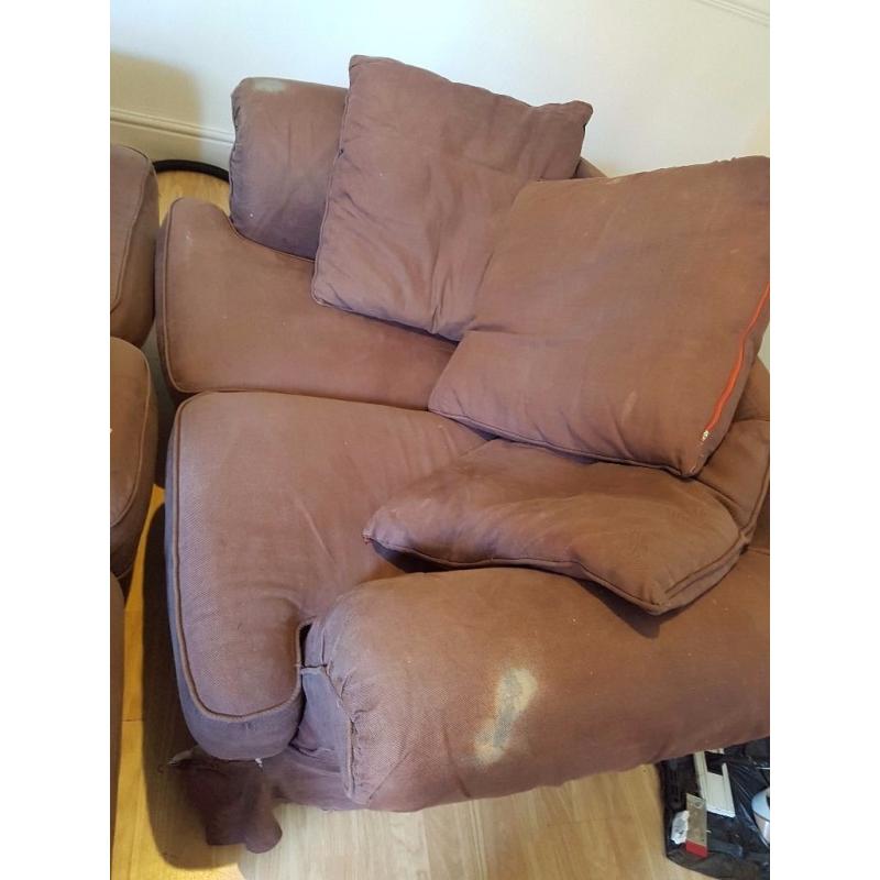FREE SOFA'S (3 and 2 seater) TO ANYONE WILLING TO COLLECT
