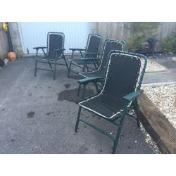4 camping foldaway chairs
