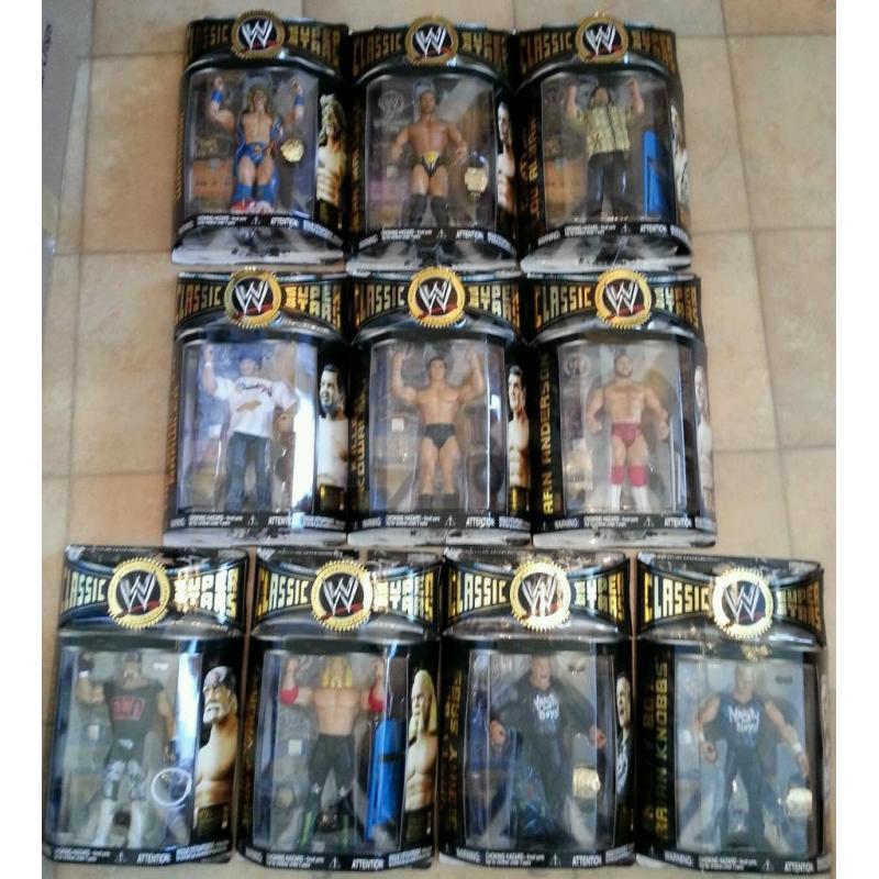 Jakks WWE Classic Superstars Series 10 - 18 New Boxed Figures MOC (Individually priced in listing)