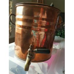 antique copper urn