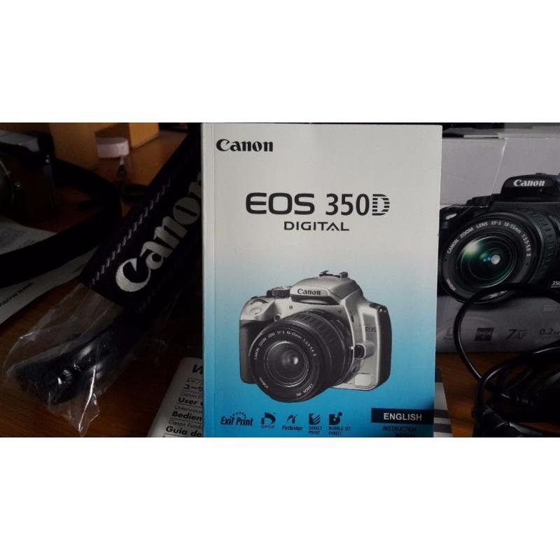 Canon EOS 350D digital camera and accessories