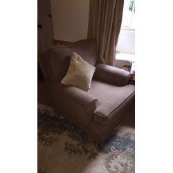 3 seater sofa & chair