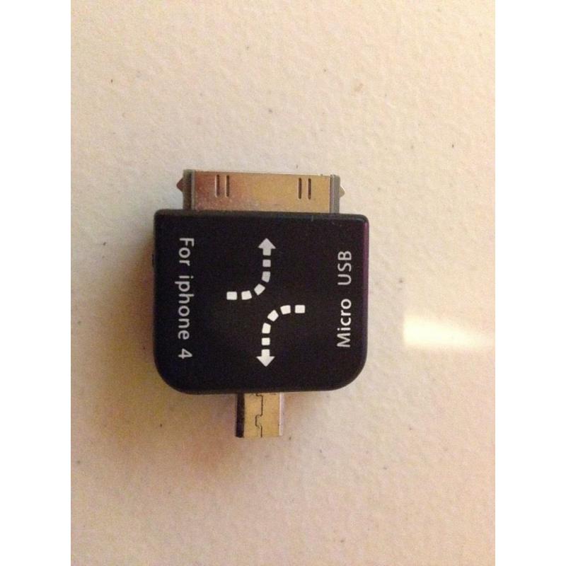 Adaptor for Mini USB to Apple 30 pin and micro USB