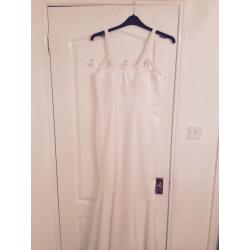 EXCELLENT CONDITION AMANDA WAKELEY ELEGANT IVORY WEDDING/EVENING/SPECIAL OCCASION DRESS SIZE 16