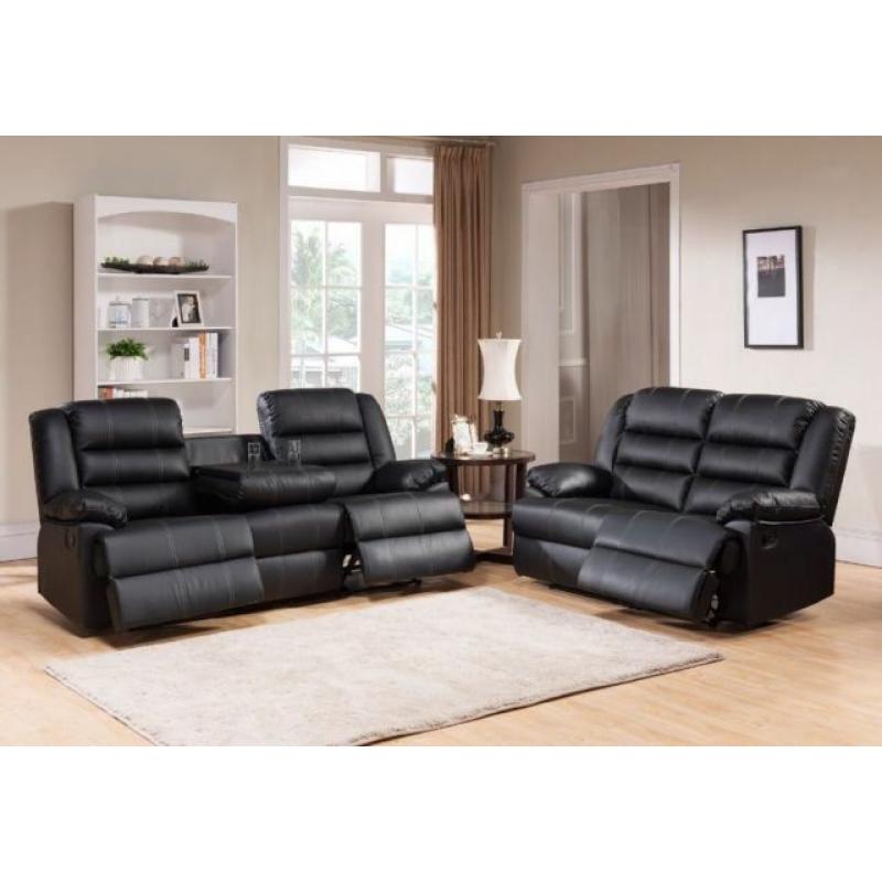 BRAND NEW 3+2 LEATHER RECLINER SOFA SET