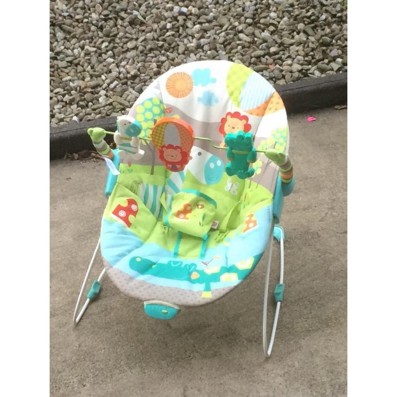 Colourful Jungle baby bouncer