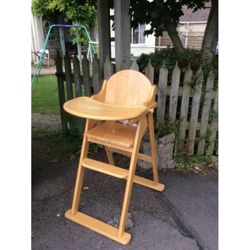 Children's Wooden High Chair