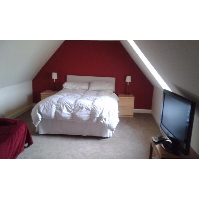 Large double room available on top floor of old house