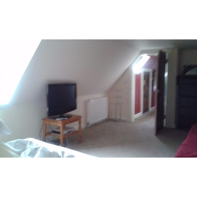 Large double room available on top floor of old house