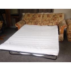 3 piece suite (bed settee and 2 chairs) plus footstool