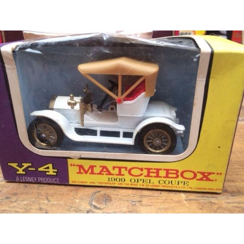 Y4 Matchbox 1909 opel coupe in original box
