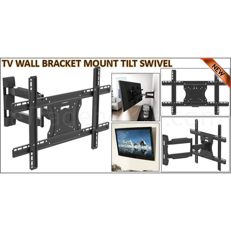 TV WALL BRACKET MOUNT TILT SWIVEL for 32 40 42 46 48 50 55+ PLASMA LCD LED 3D (3255-HT)