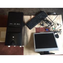 Computer PC monitor keyboard