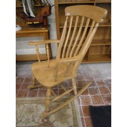 Solid beech rocking chair