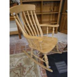 Solid beech rocking chair