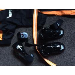 Active Tigers taekwondo suit and sparring gear
