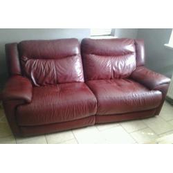 Real leather electric power recliners