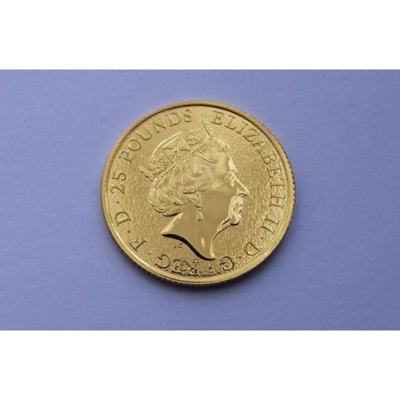 Queens beast 1/4 gold bullion coin very rare