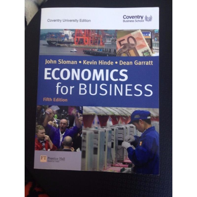 Economics for Business by John Sloman, Kevin Hinde & Dean Garrat 5th Edition Book