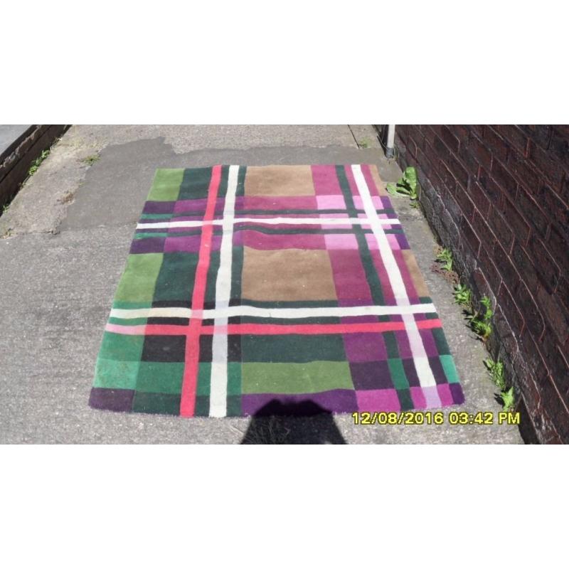MULTI COLOURED THICK RUG