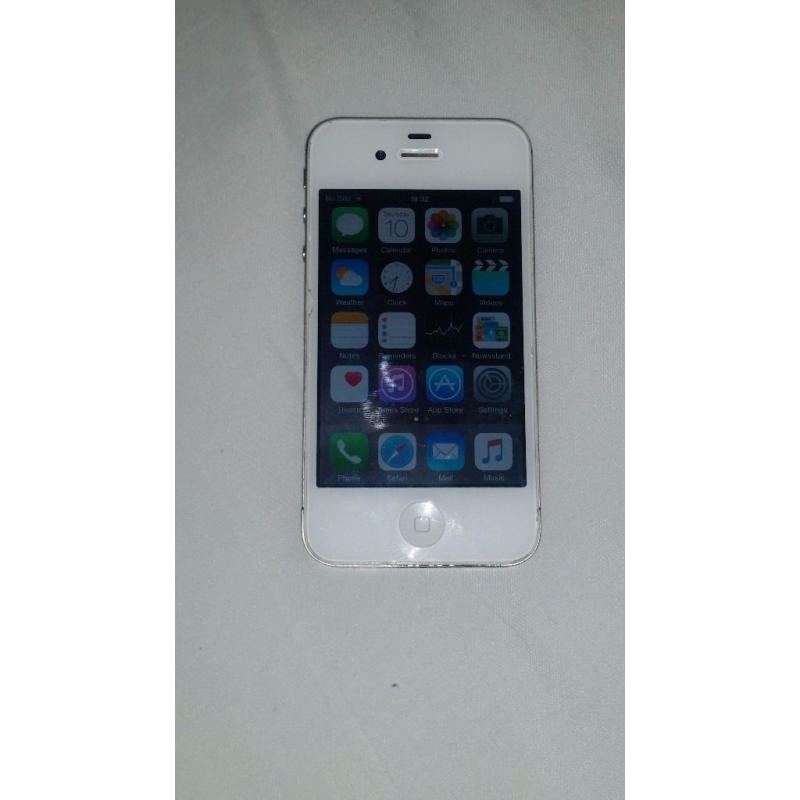 APPLE IPHONE 4S, 16GB, WHITE, LIKE NEW! NO TIME WASTERS