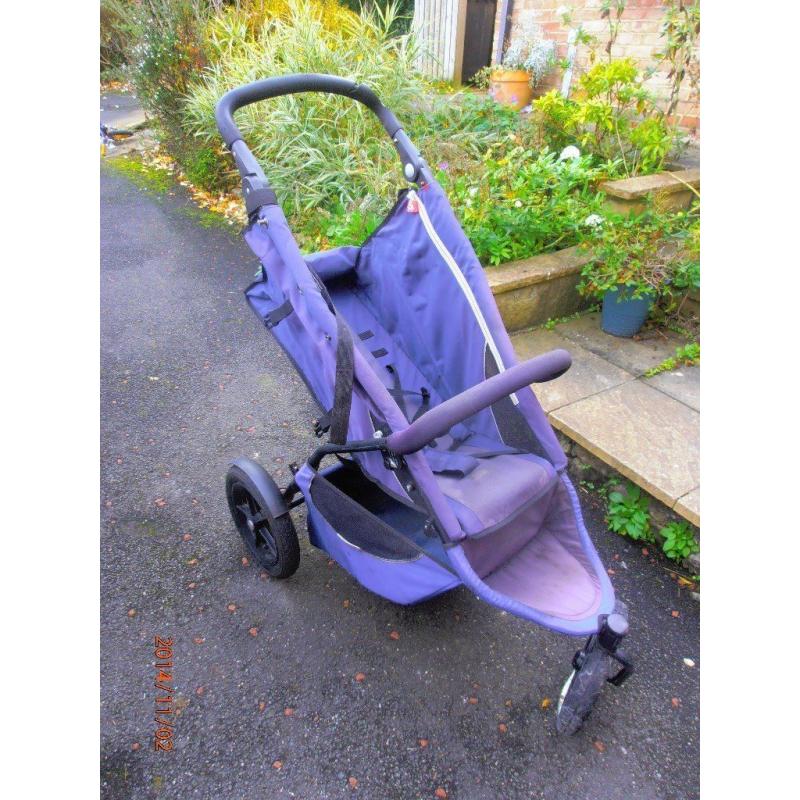much Loved Phil & Teds Pram with Double Kit – Navy Blue