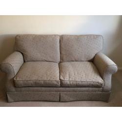 LAURA ASHLEY 2 seater sofabed - BEAUTIFUL duck egg blue spots