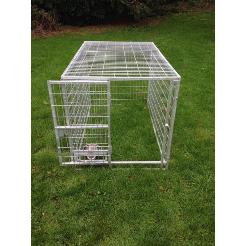 galvanised metal cage for gas storage or dog cage