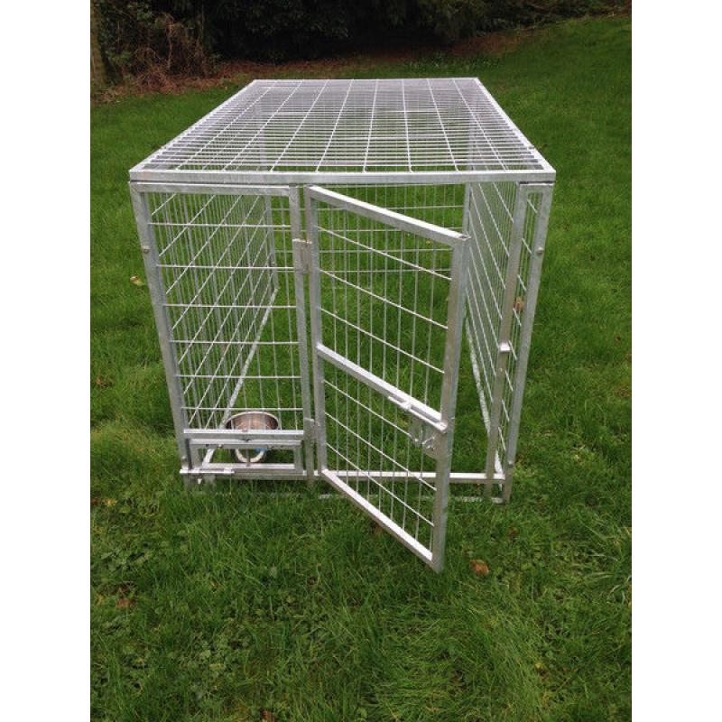 galvanised metal cage for gas storage or dog cage