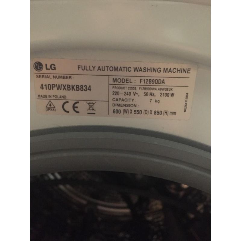 LG Washing Machine F12B9QDA