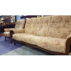 Three Seater & 2 X Armchairs Made By CINTIQUE in Great Condition