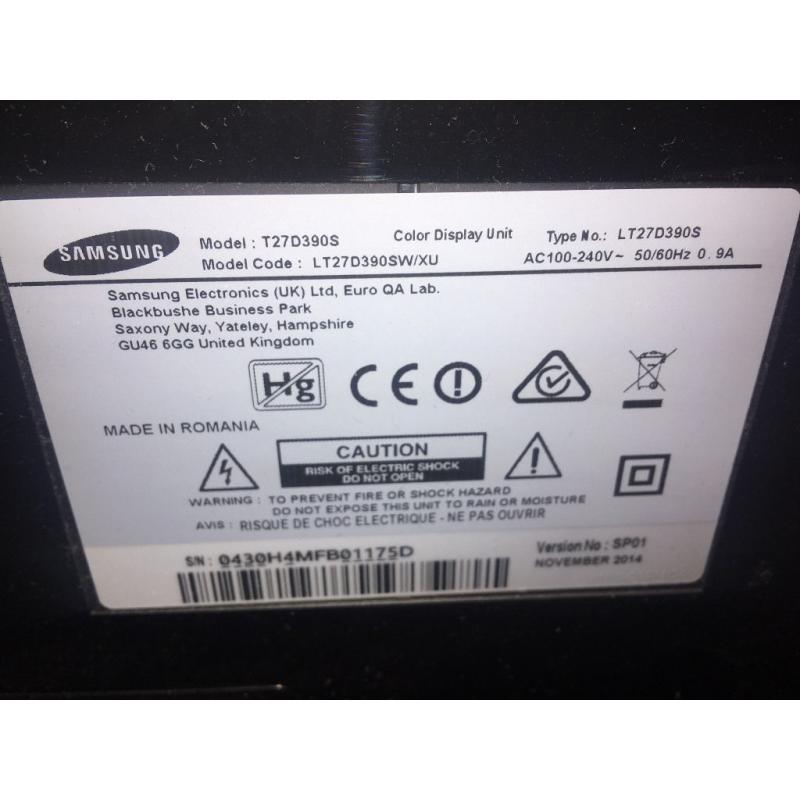 27" Samsung LED 1080p Smart TV