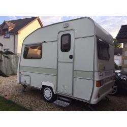 2-Berth Silverline Nova caravan for sale with awning