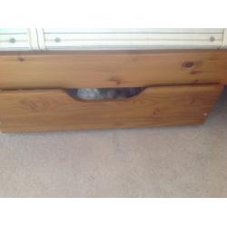 Under bed storage- pine drawers