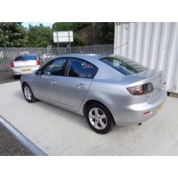MAZDA 3 TS SILVER 2006 4 DOOR SALOON 98,000 MILES M.O.T 21/09/17 ONE OWNER, PART SERVICE HISTORY