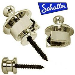Schaller Strap lock - Nickel - Guitar Security Lock - New