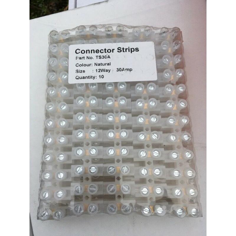12 way 30amp connector strips x10