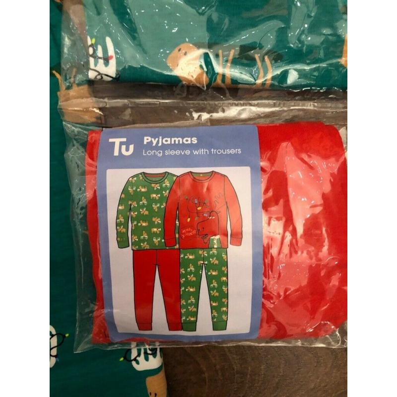 Tu x2 kids Christmas pyjama set, brand new in original packaging, 2-3 years
