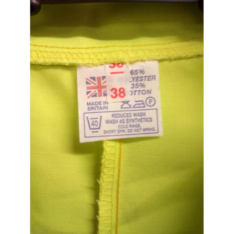New hi Vis engineers jacket made in Britain size 38