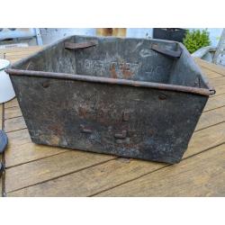 Vintage Metal Tote Pans -Workshop/Engineering/Mechanics Storage Boxes/