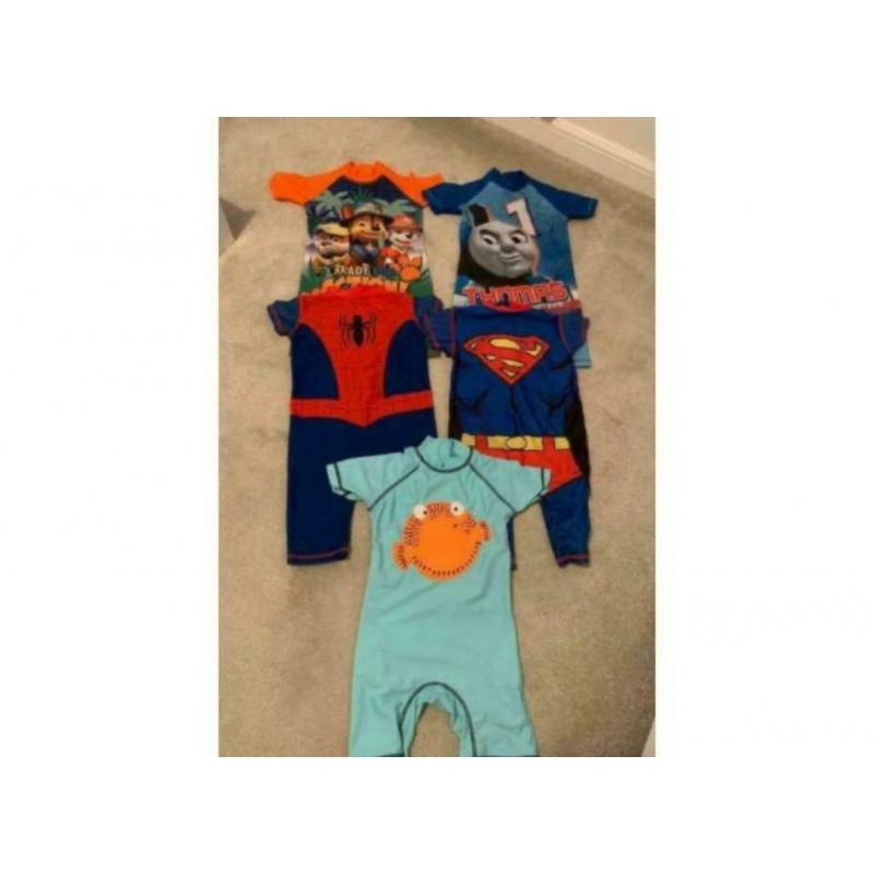5 x boys swimsuits age 2-3