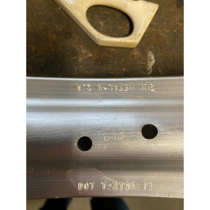 Alloy Motorcycle rim, for Cross, Trial, Enduro NOS 18"x2,15 40 holes USA production 1979