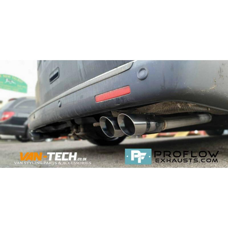 VW Transporter T5.1 Custom Exhaust Middle and Rear Dual Exit