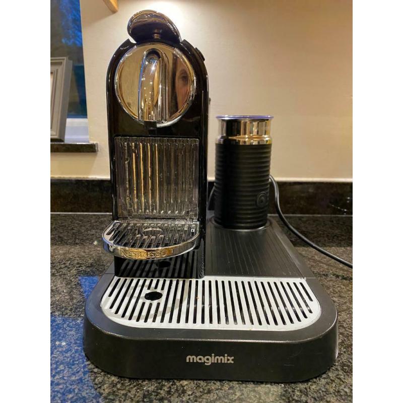 Nespresso Magimix Coffee & Frophy Milk maker - black & chrome