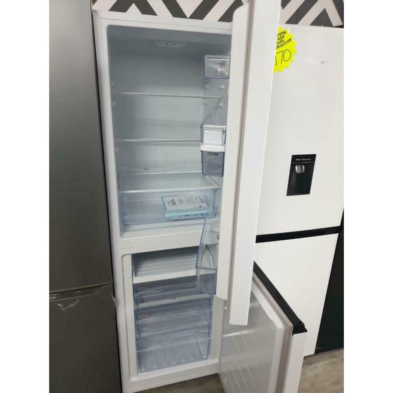 Fridge master graded white fridge freezer and water dispenser